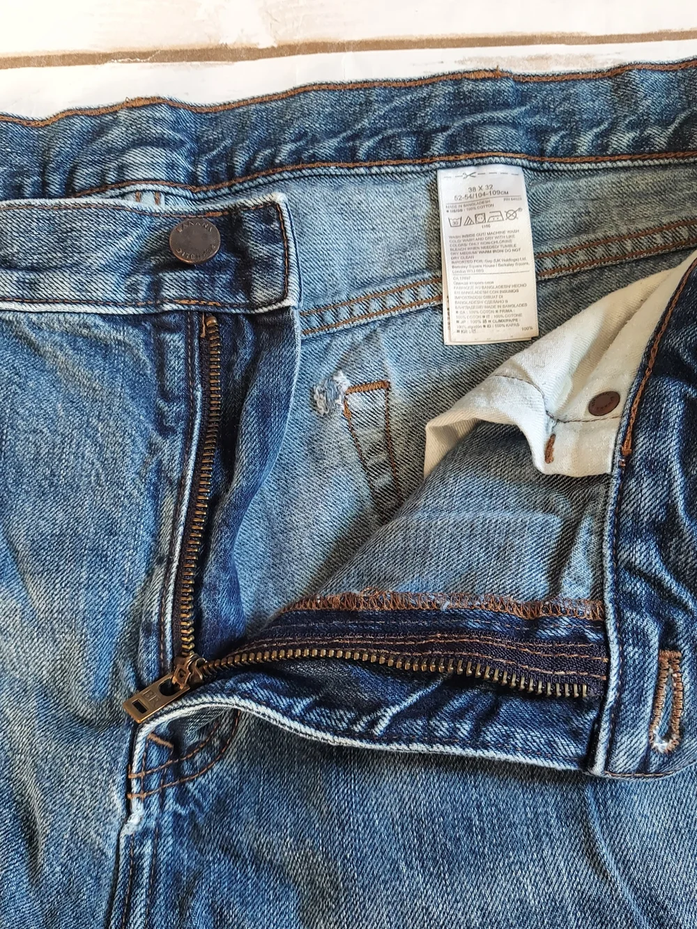 Men's Banana Republic Straight Leg Denim Jeans 38x32